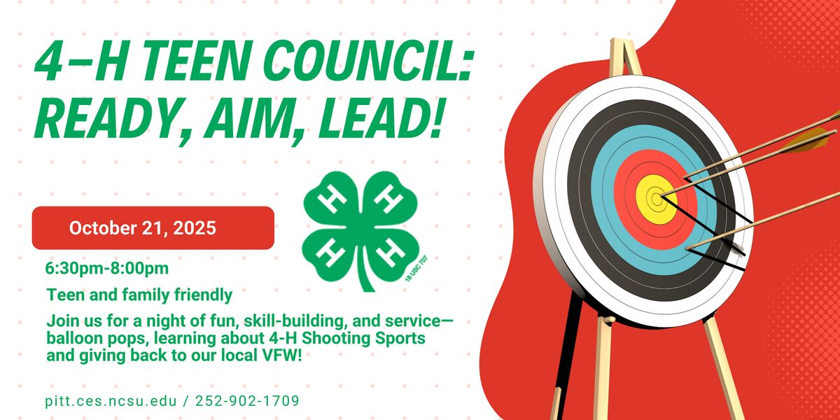 4-H Teen Council: Ready, Aim, Lead