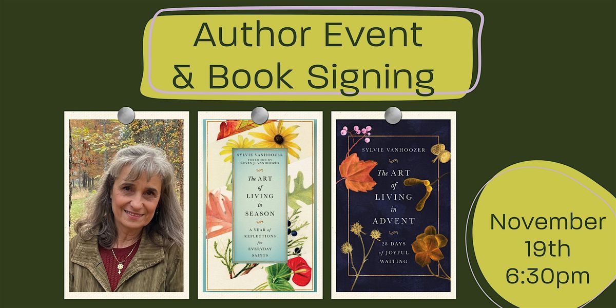 Local Author, Sylvie Vanhoozer - Free Author Discussion & Book Signing