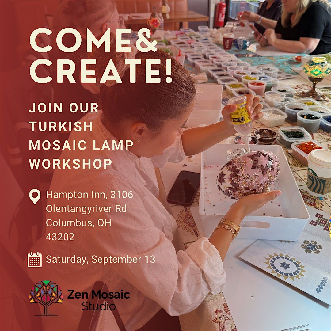 Turkish mosaic lamp workshop
