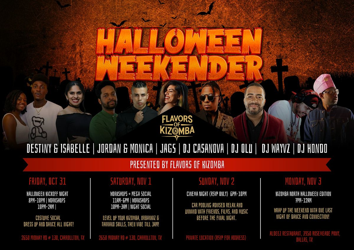Flavors of Kizomba  | Dallas Halloween Weekender
