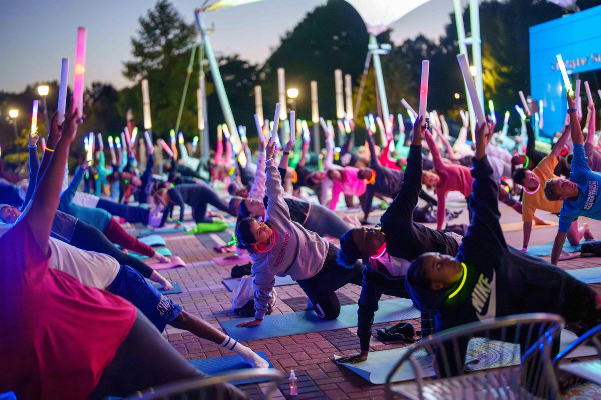 Moonlight Yoga with Urban Solace at Ralph Wilson Park Grand Opening