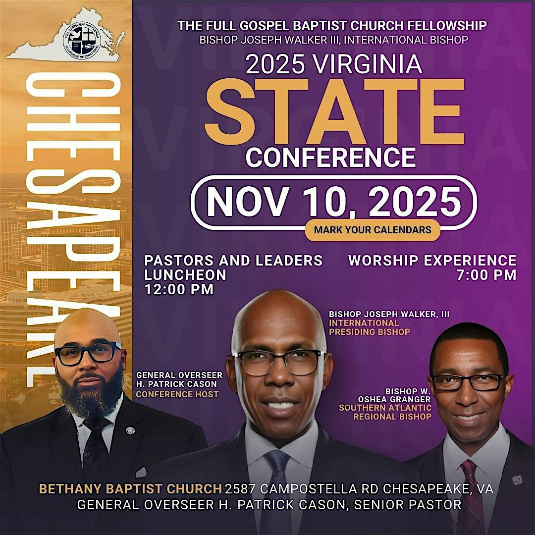 State of Virginia Full Gospel Baptist Church Fellowship Conference