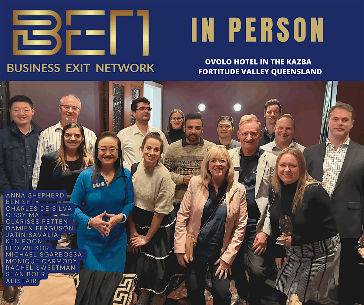 Business Exit Networking Mixer with JD