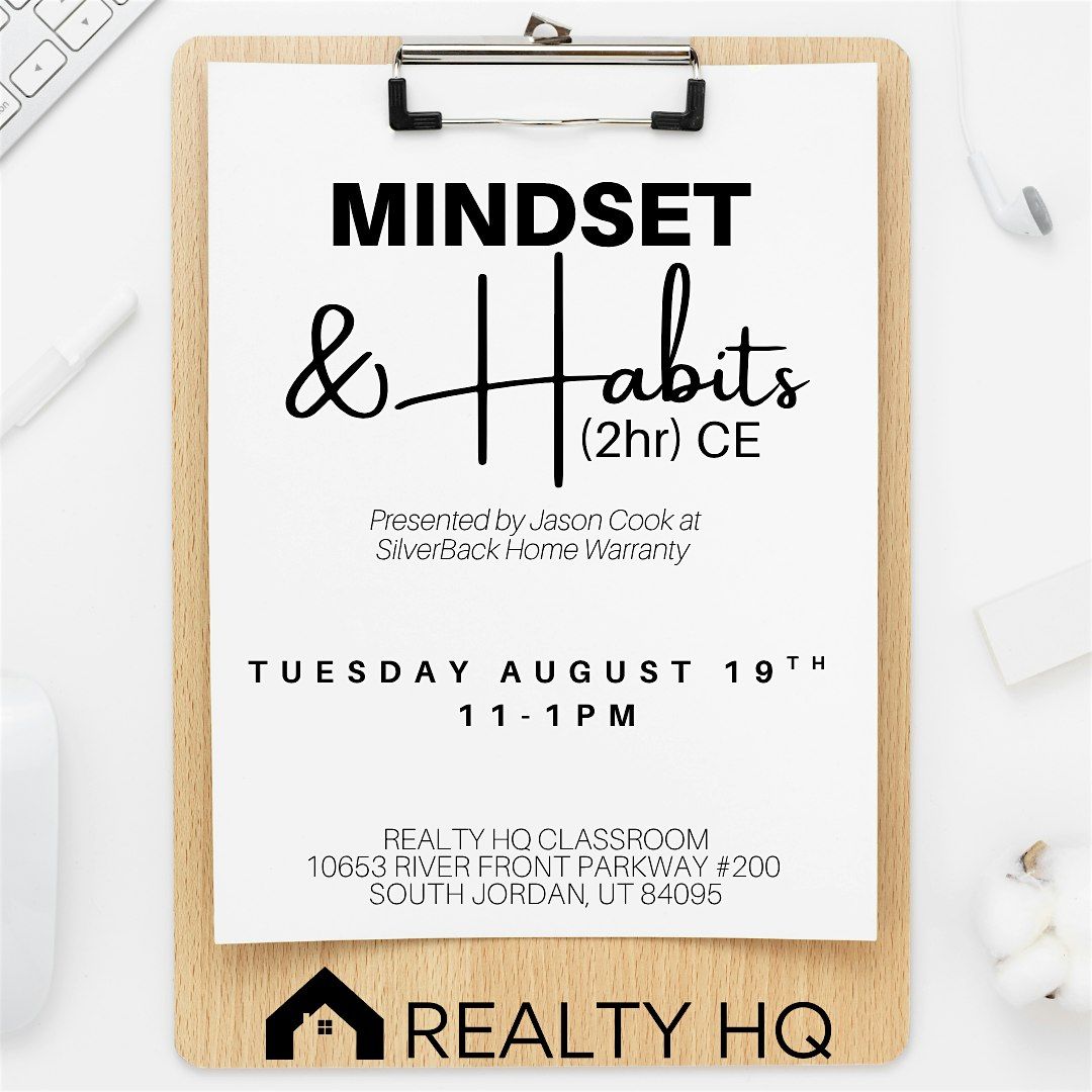 Mindset and Habits (2hr) CE