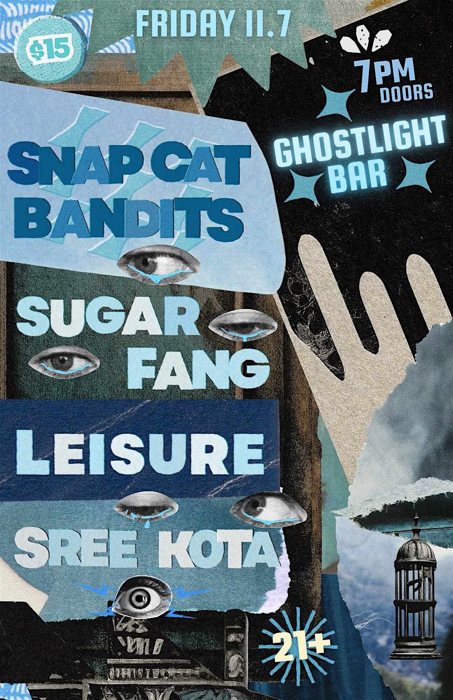 Snapcat Bandits, Sugar Fang, Leisure, Sree Kota @ Ghost Light
