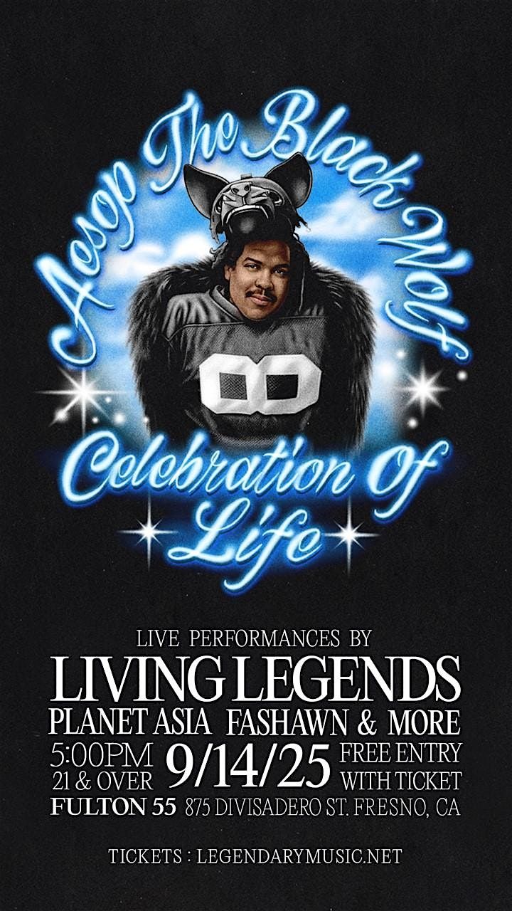 Aesop The Black Wolf Celebration of Life