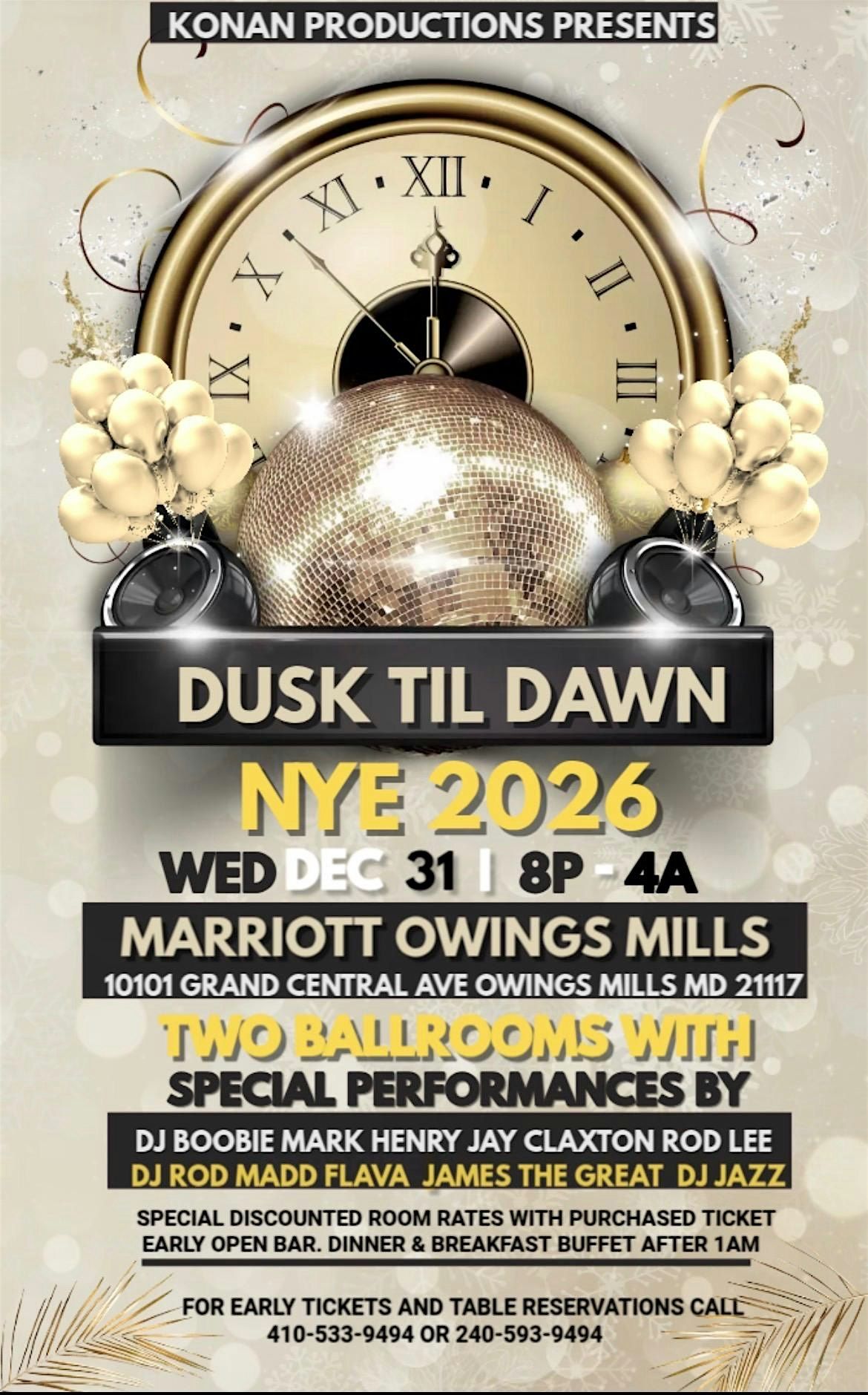 Dusk Til Dawn New Years Eve
