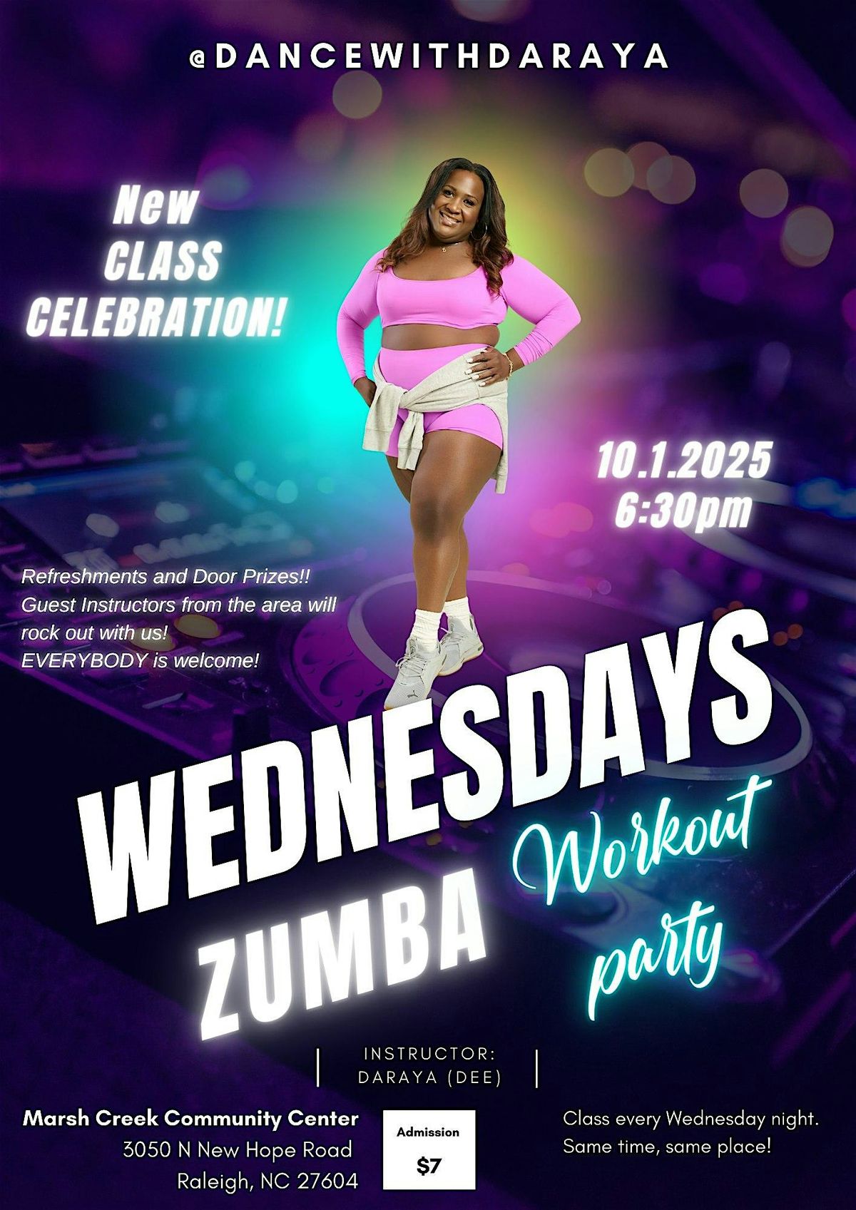 Zumba Party with Daraya- Raleigh