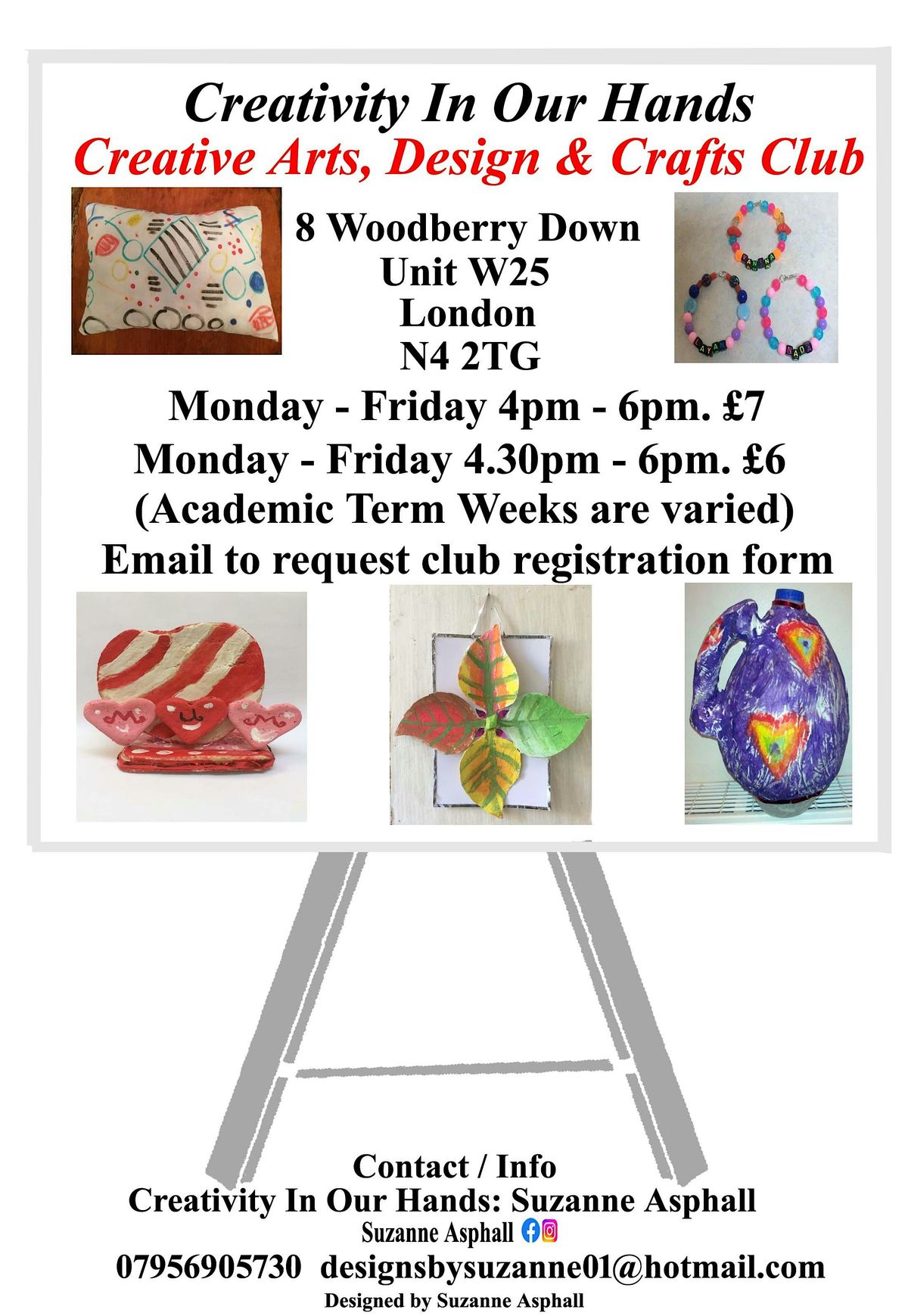 Creative Art, design & craft club. 5 January - 17 July 2026