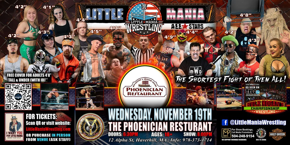 Haverhill, MA - Little Mania Mini Wrestling @ The Phoecian Restaurant