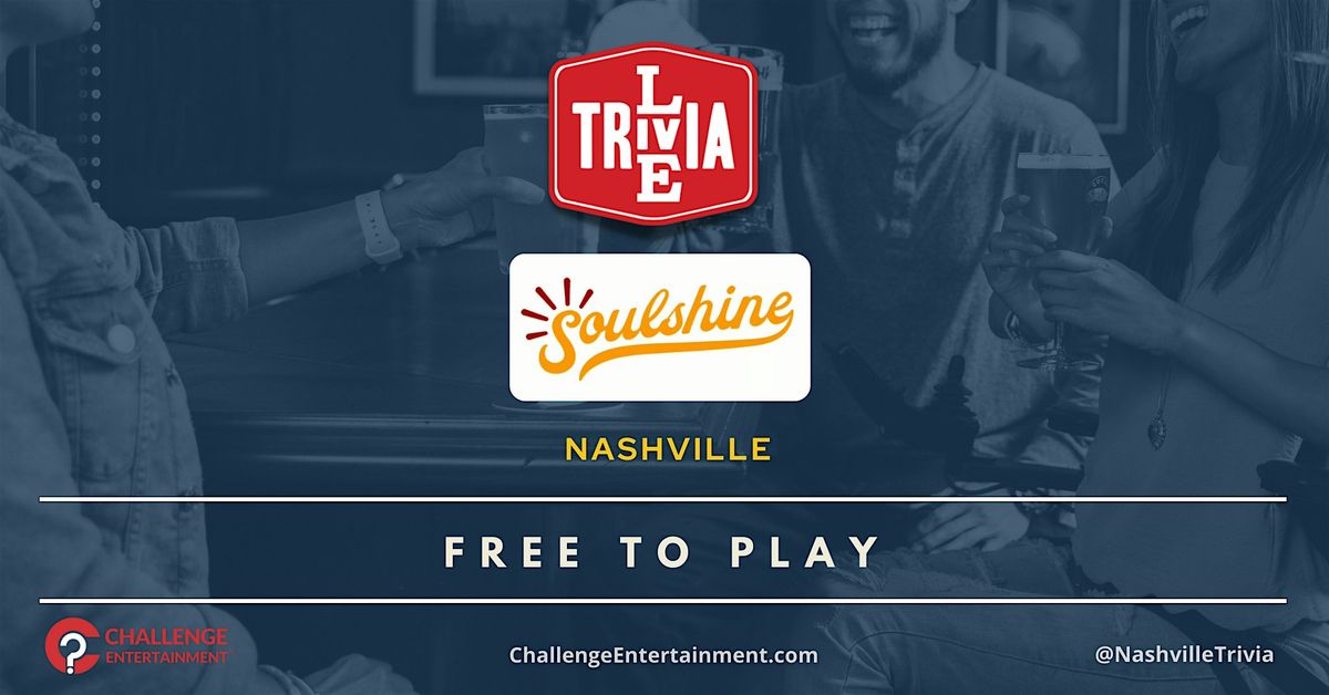 Weekly Live Trivia Nights at Soulshine Pizza