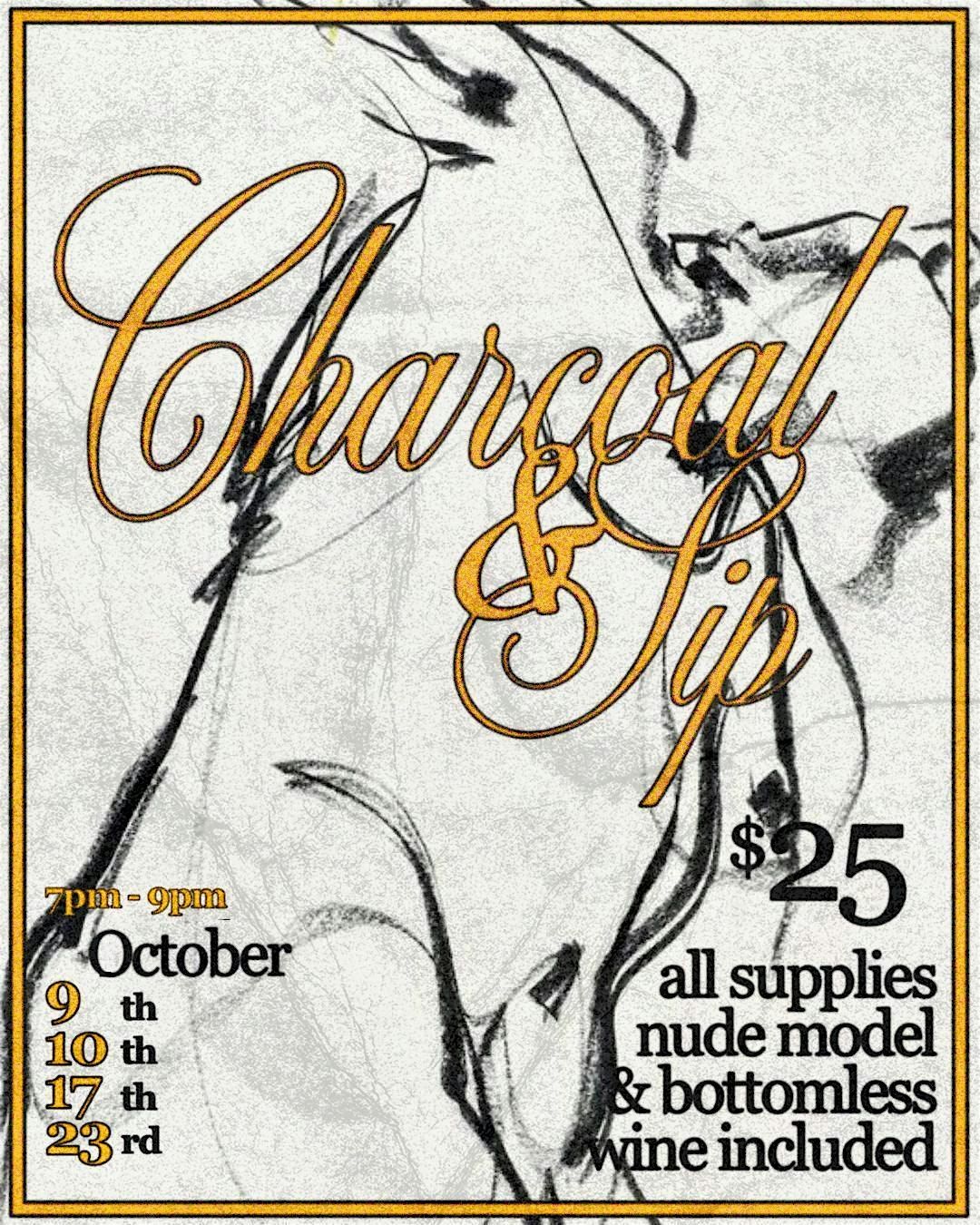 CHARCOAL & SIP - BOTTOMLESS WINE