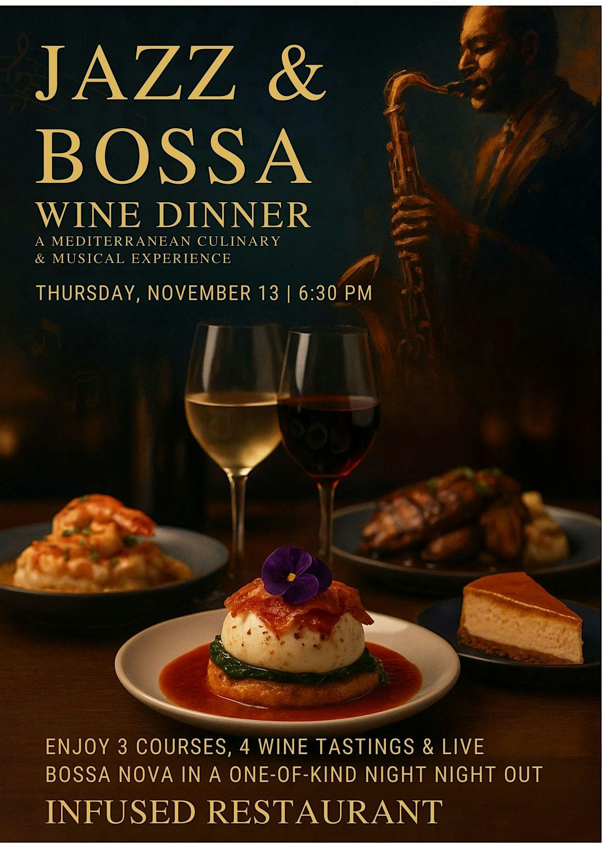 Jazz & Bossa Wine Dinner at Infused Restaurant \u2013 Cherry Hill