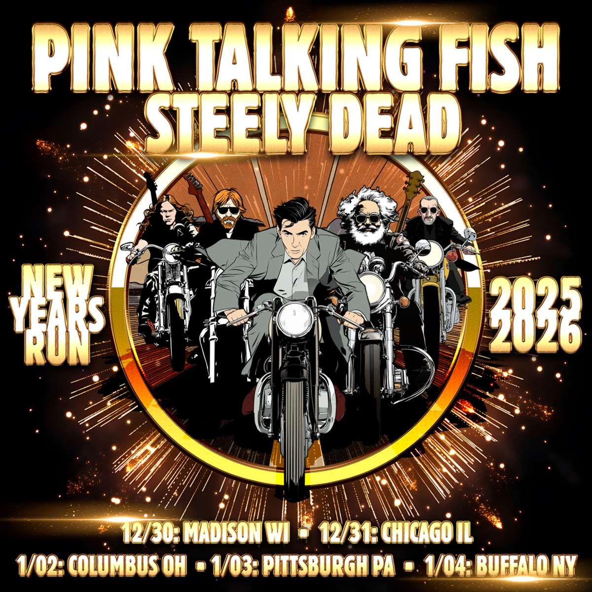 Pink Talking Fish & Steely Dead