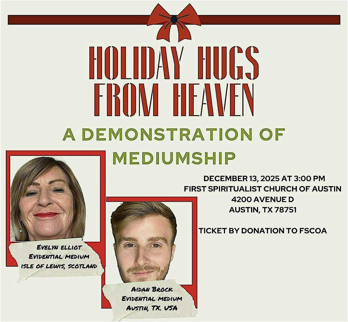 Holiday Hugs from Heaven: A Demonstration of Mediumship (Austin, TX)