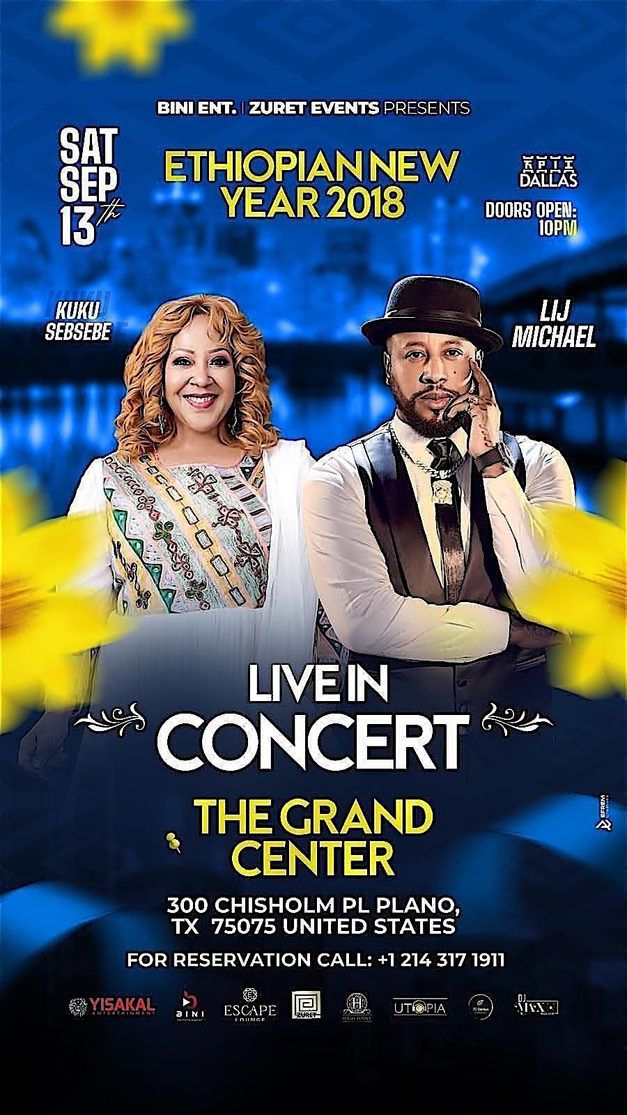 DALLAS GET READY FOR CONCERT OF THE YEAR * KUKU SEBSEBE and LIJ MICHAEL