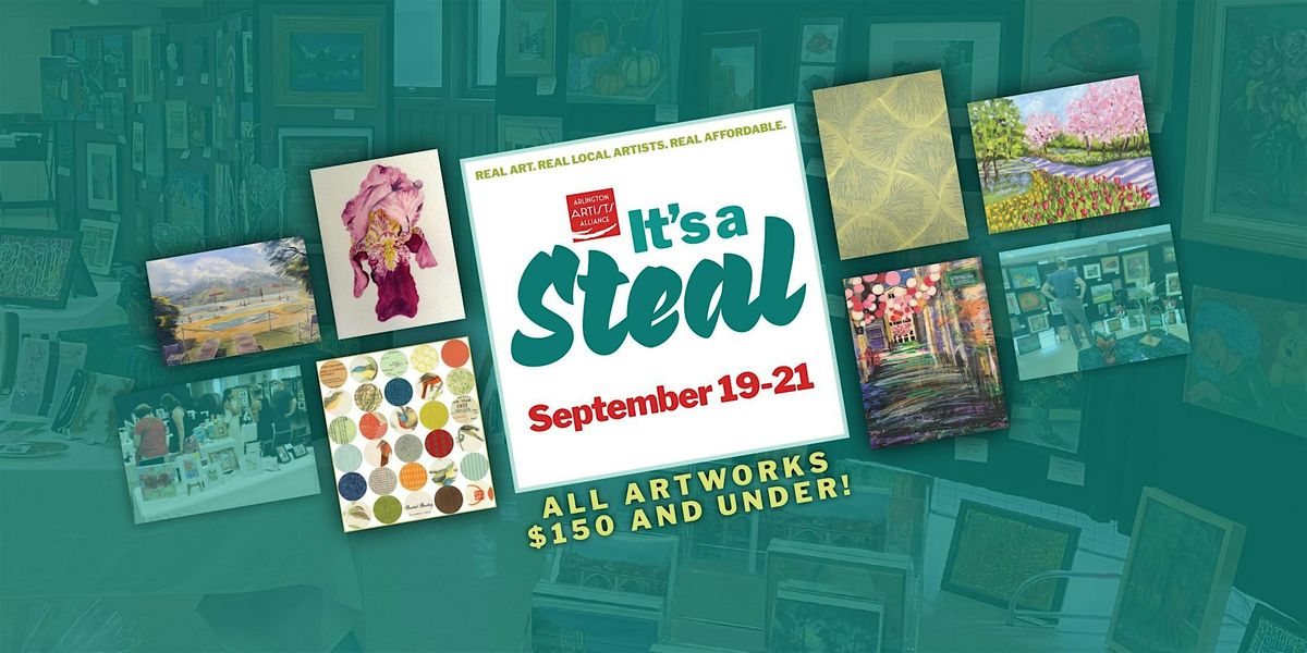 Our affordable art fair It's A Steal is back! This free event features hund