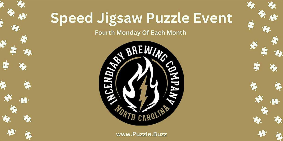 Speed Puzzling at Incendiary Brewing in Raleigh, NC