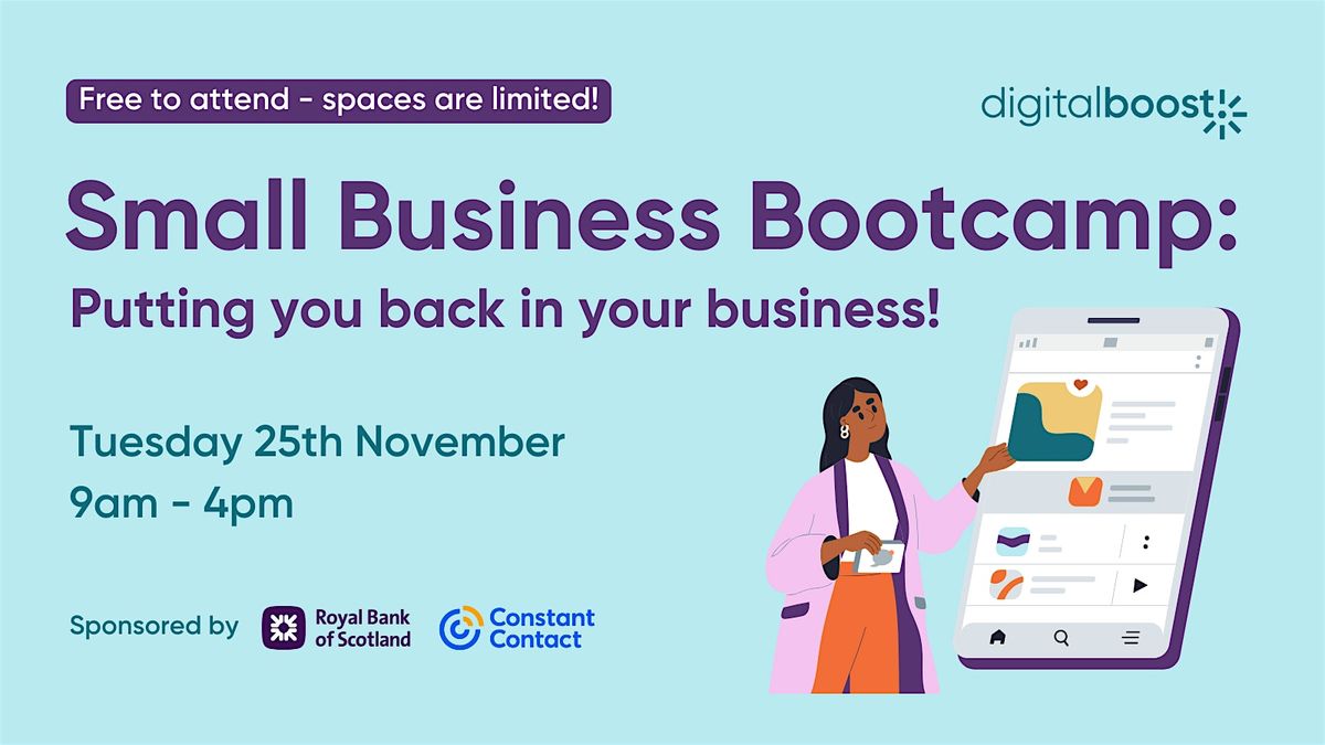 Digital Boost's Small Business Bootcamp in Edinburgh!
