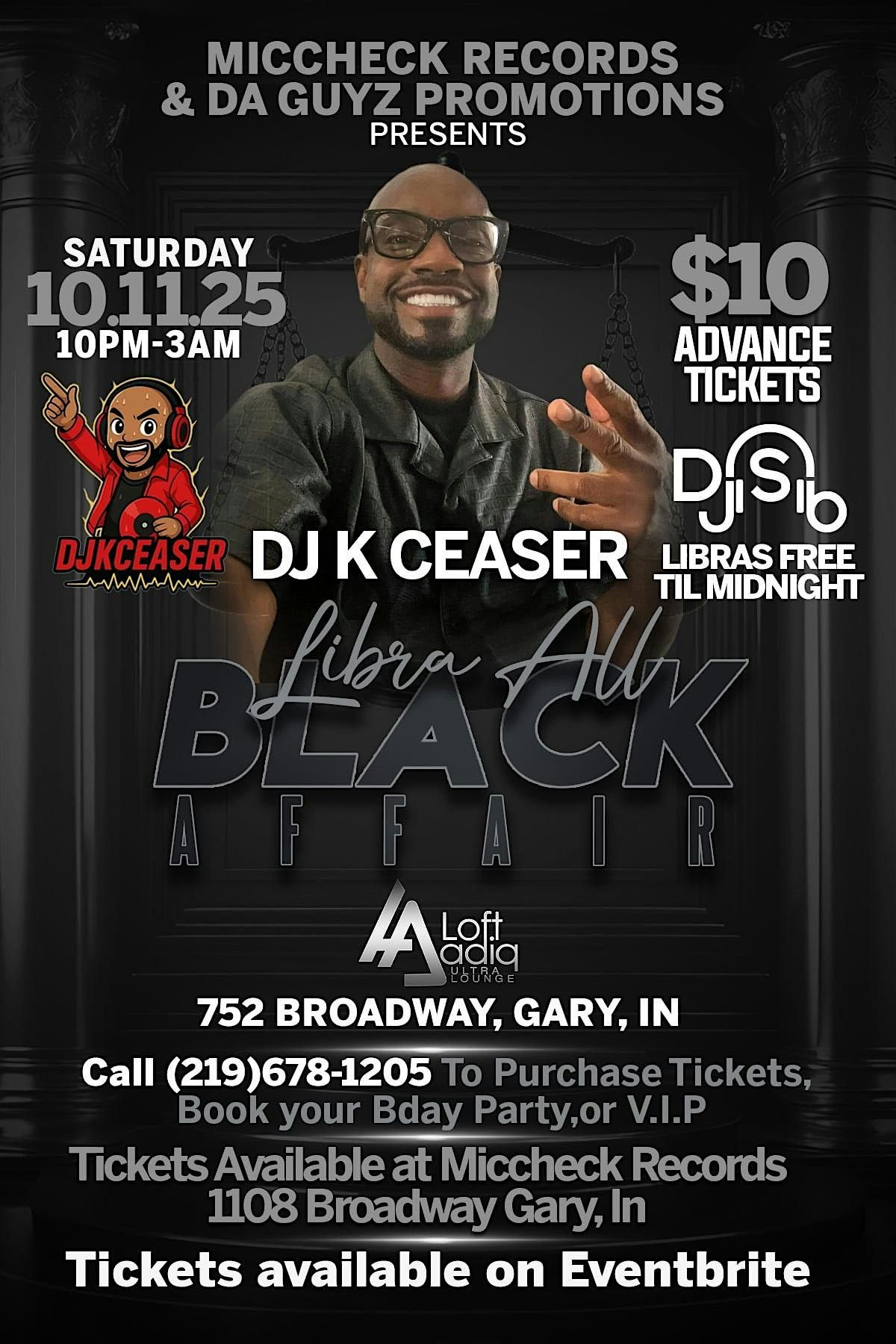 Libra All Black Affair at the LOFT ADIQ