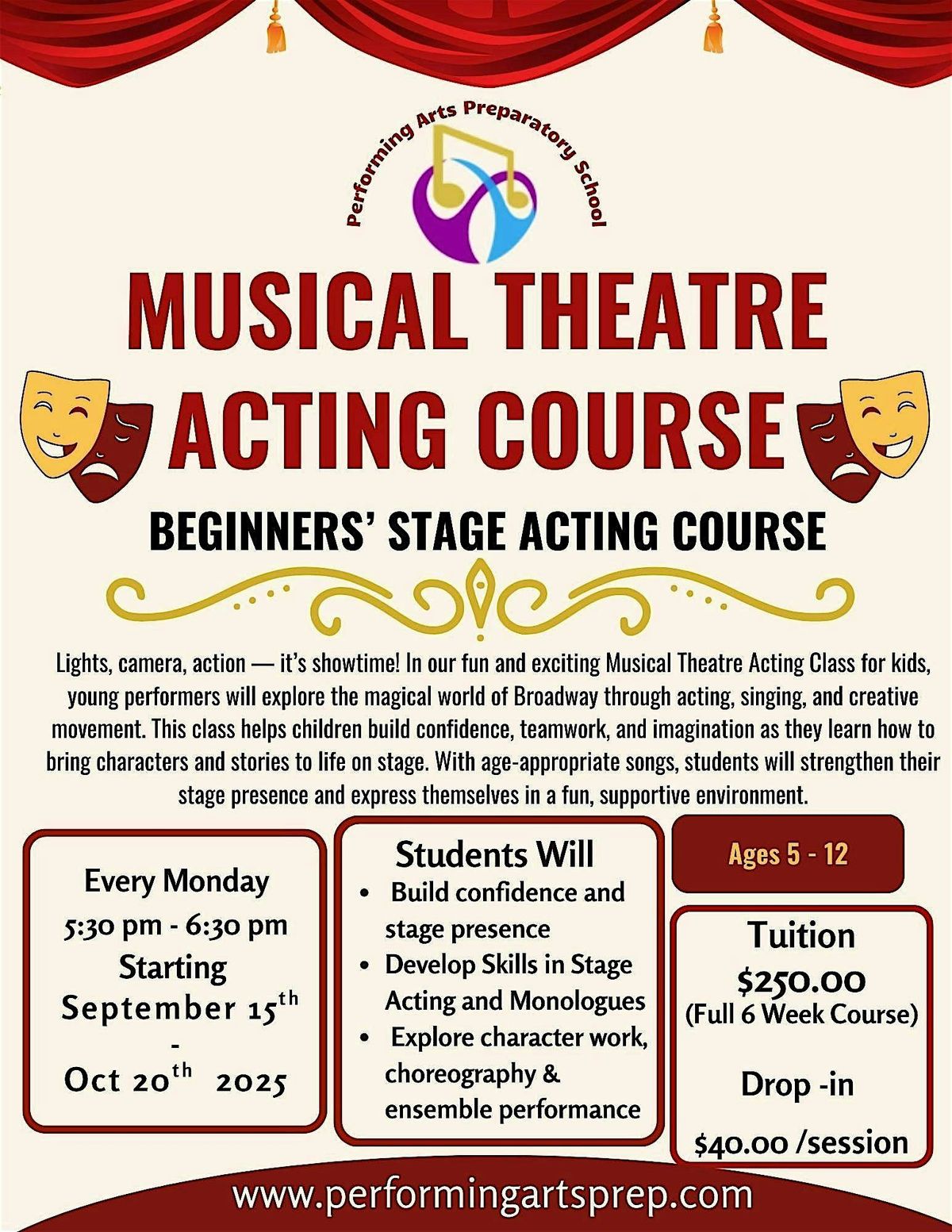 Musical Theatre Acting Course