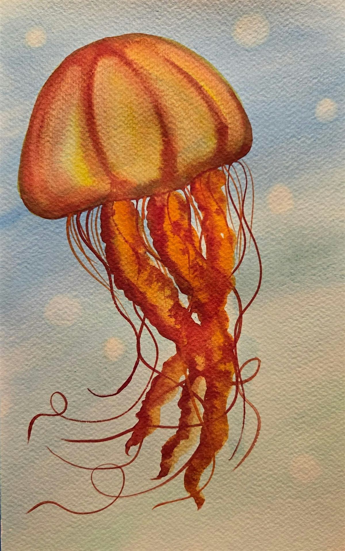 Jellyfish Watercolor Painting Class with Janie