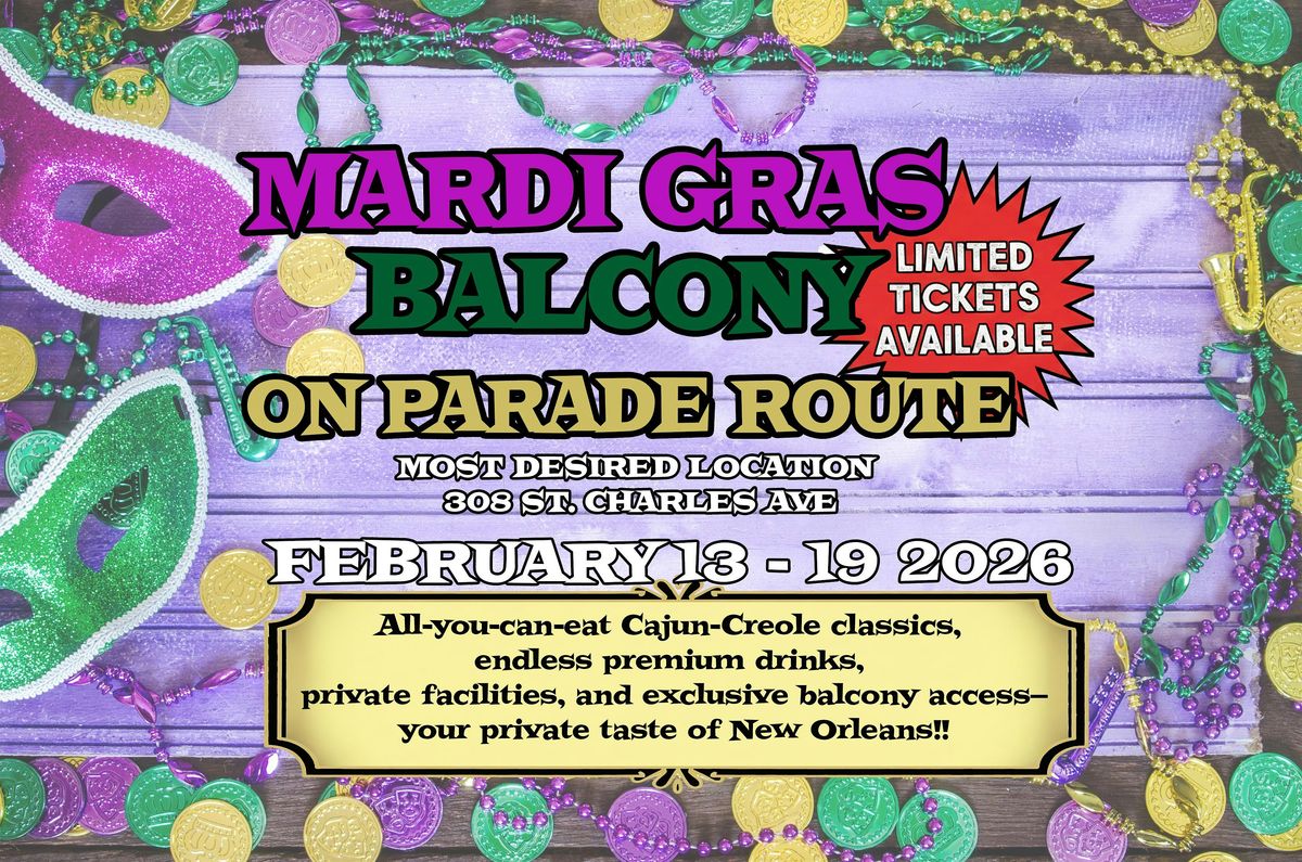 Mardi Gras Balcony Experience