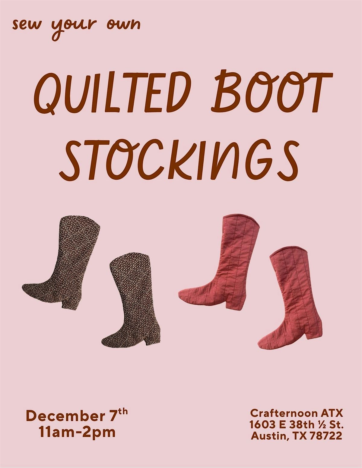 Quilted Boot Stocking Workshop