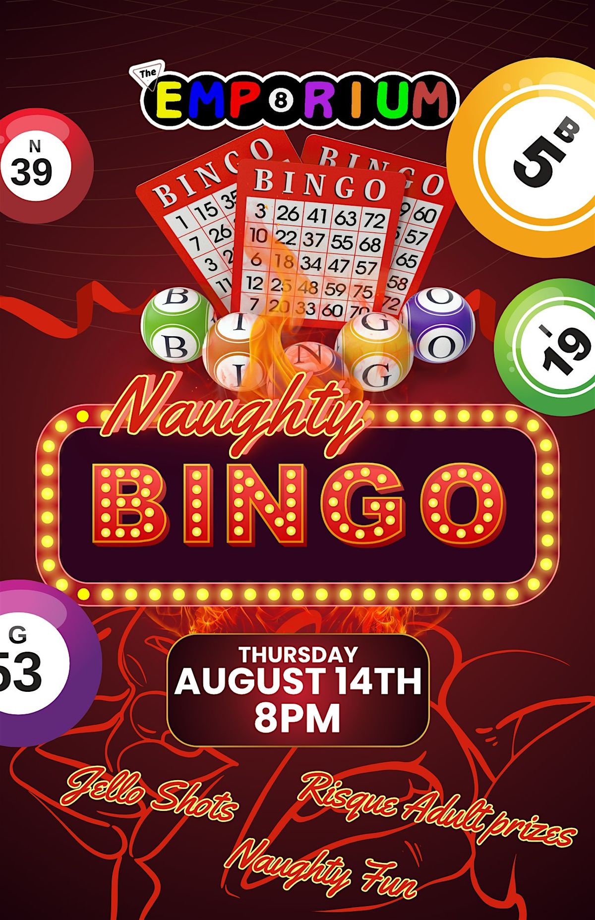 Naughty Bingo at Emporium