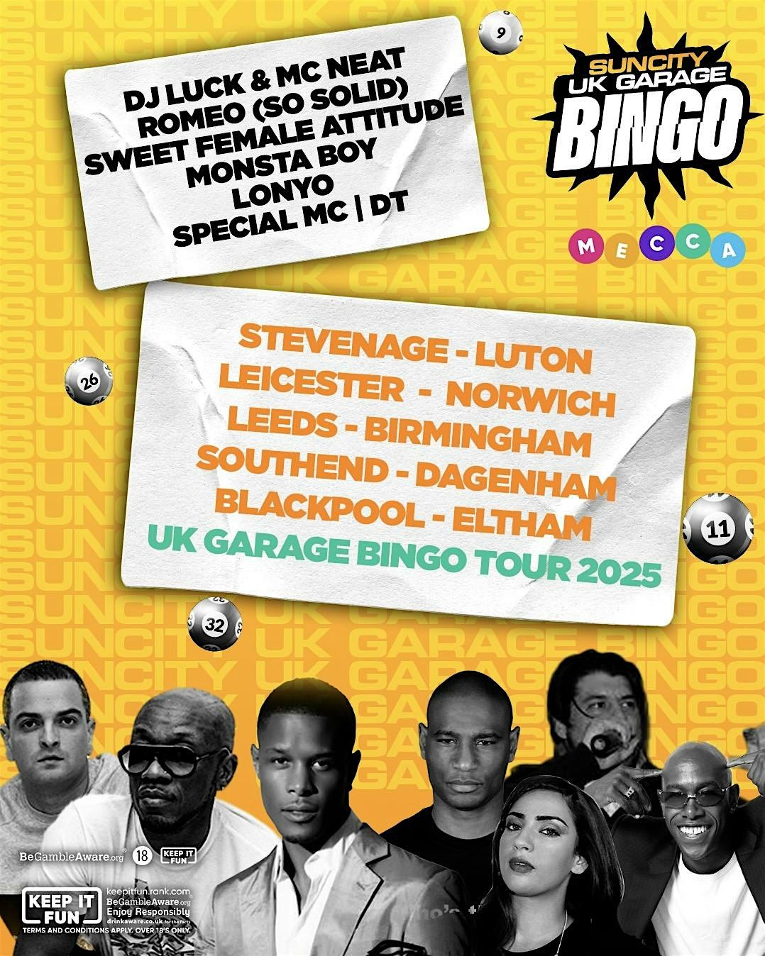 UK Garage Bingo  in  Croydon @Mecca Bingo