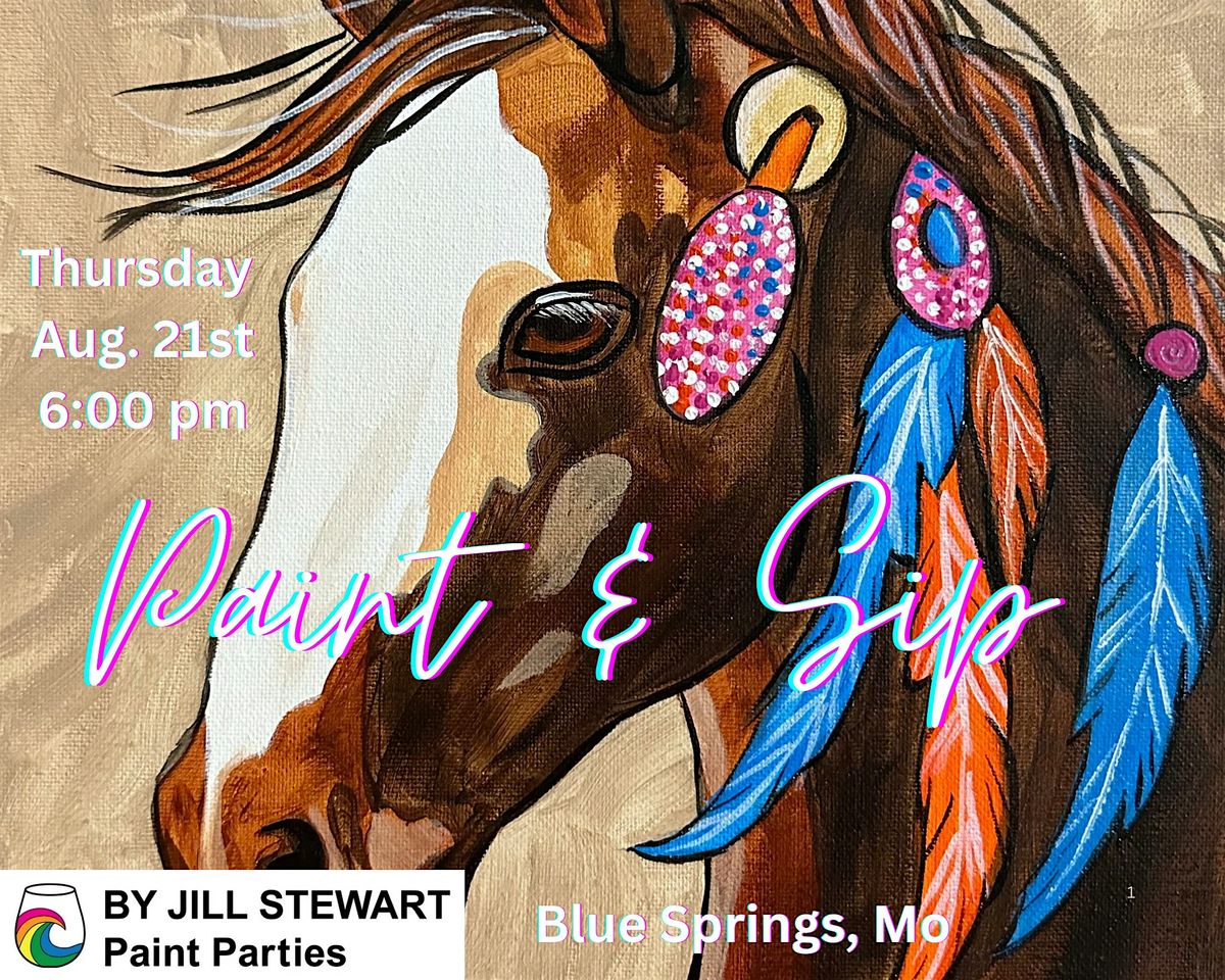 Feather Horse Paint Party