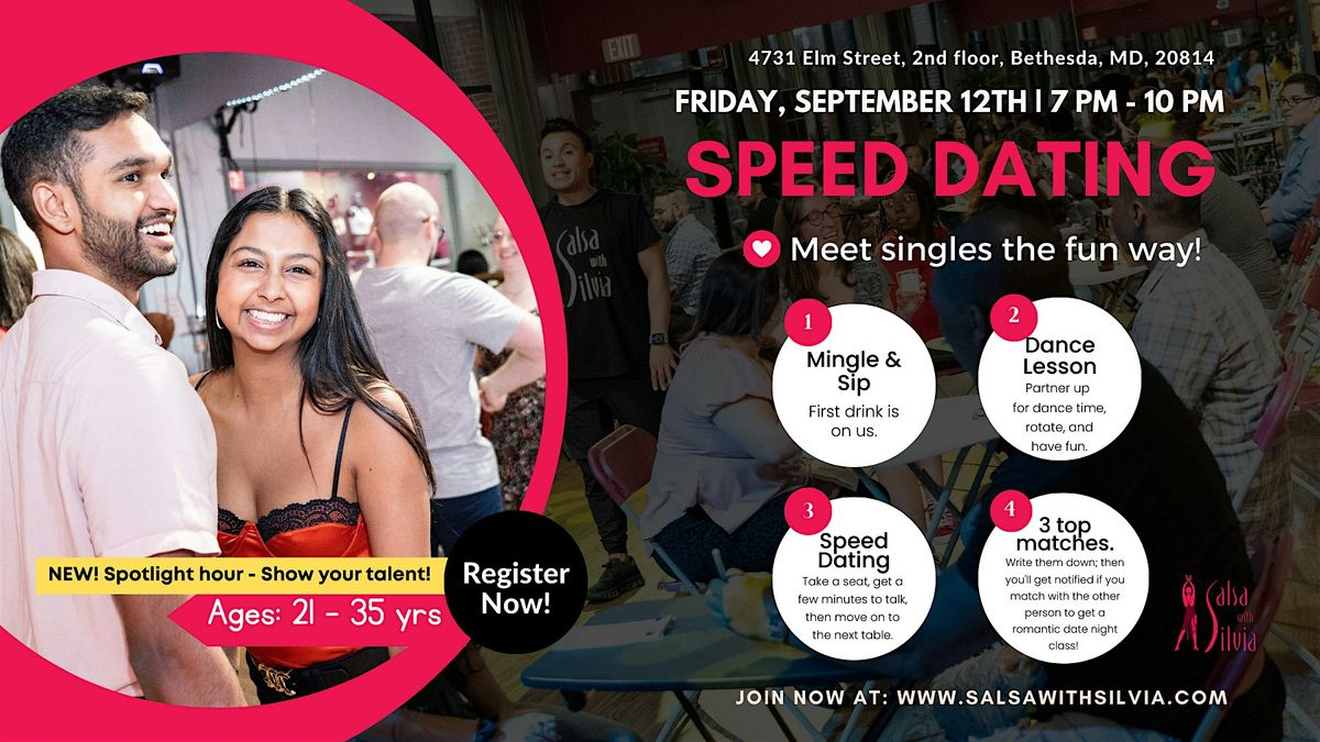 DMV SPEED DATING & SALSA\/BACHATA - Ages: 21-35