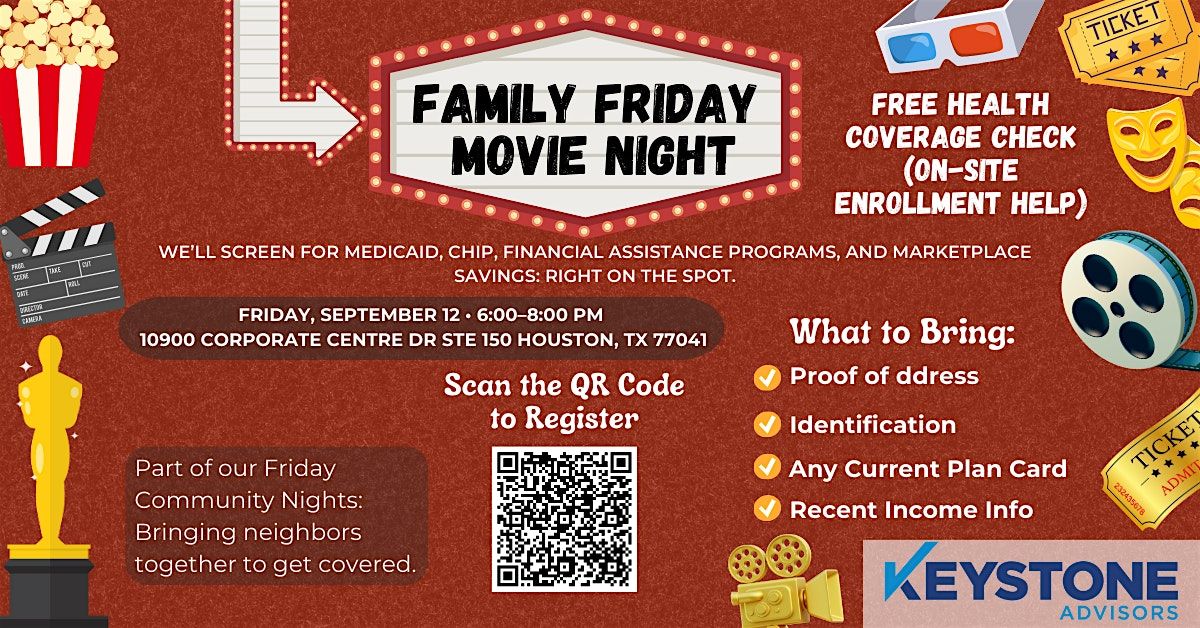 Family Friday: Free Movie Night + Health Coverage Check