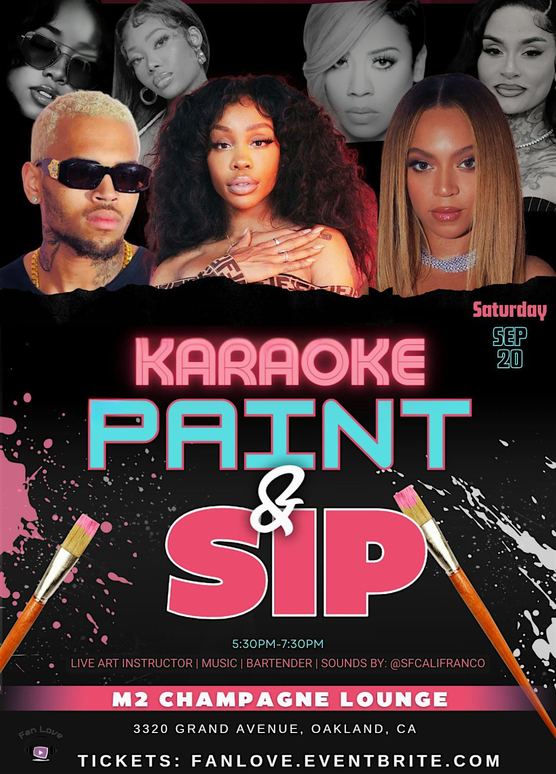 The Karaoke Paint & Sip Party @ M2
