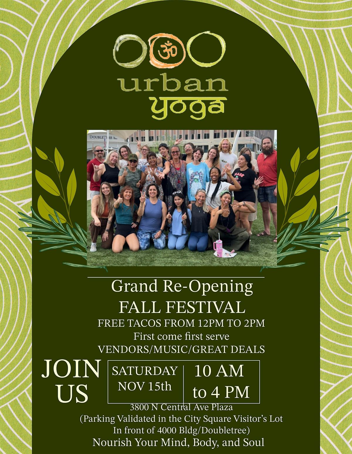 Explore the Power of Breath @ Urban Yoga Grand Re-Opening Fall Festival