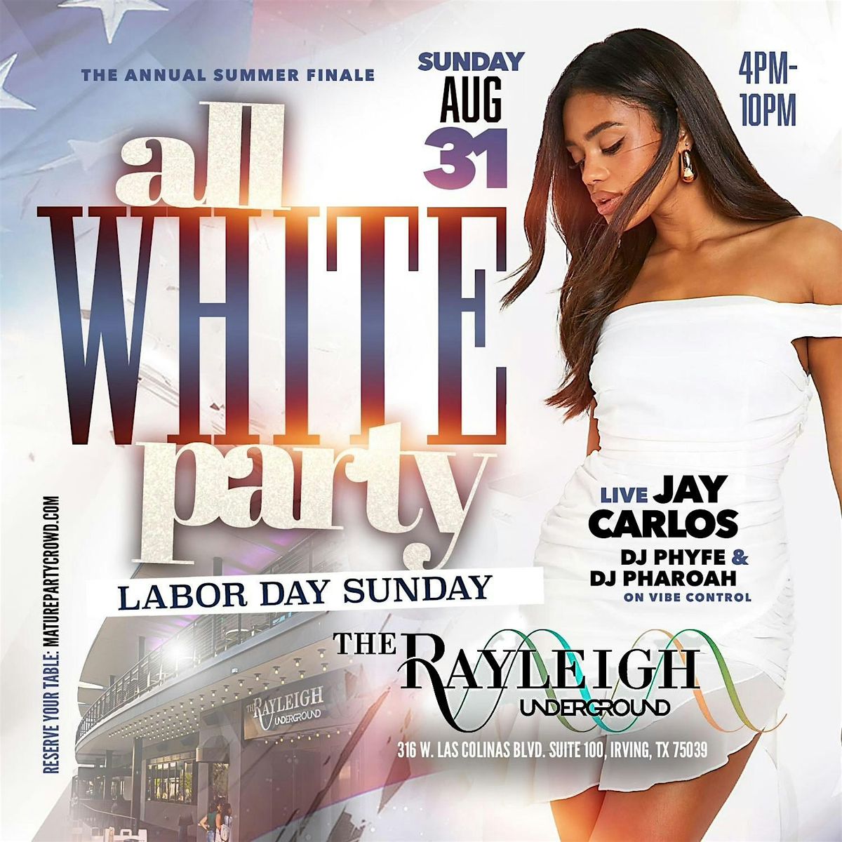 Summer Finale - SUNDAY FUNDAY @ Rayleigh Underground - The ALL-WHITE Party!