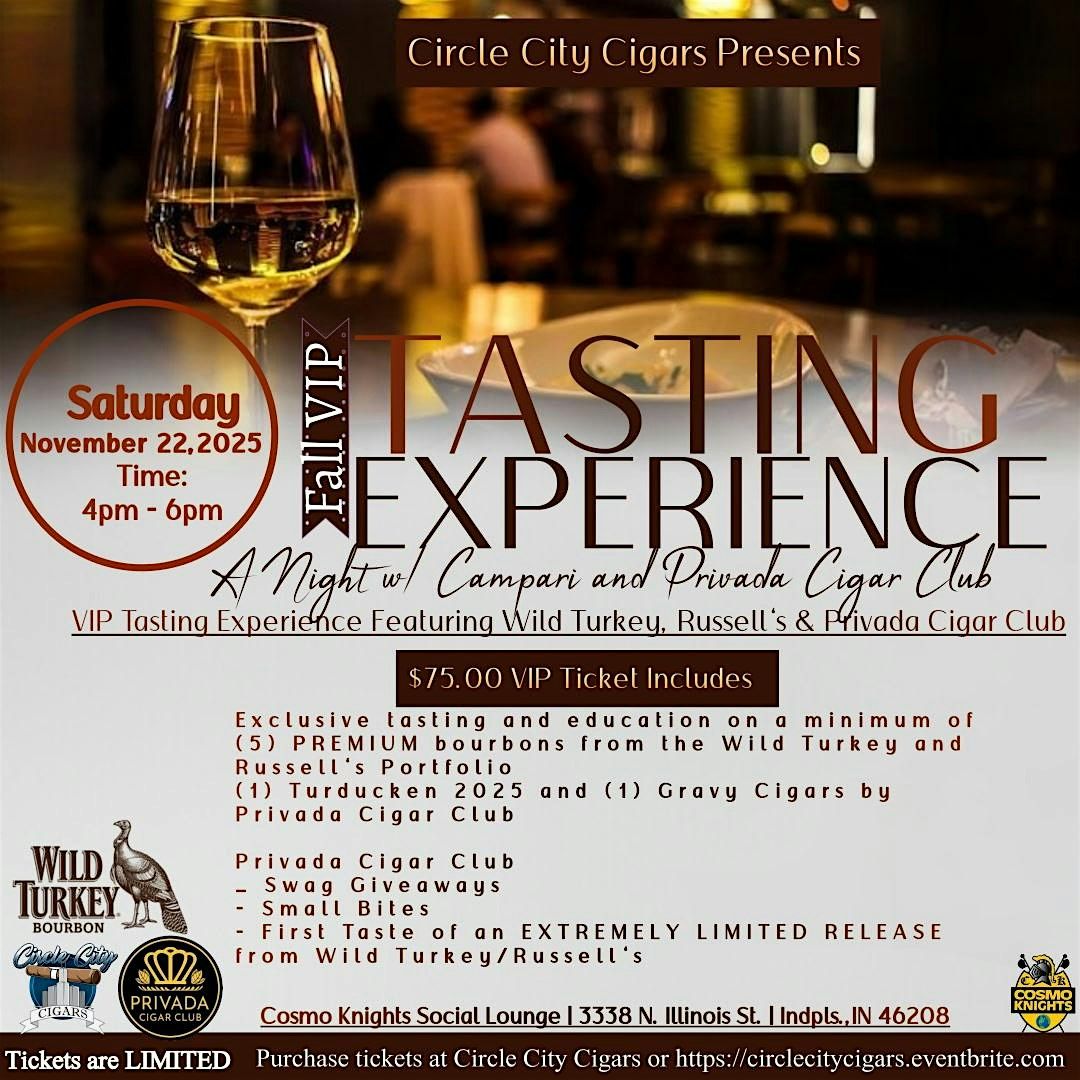 Circle City Cigars Presents Fall VIP Tasting Experience
