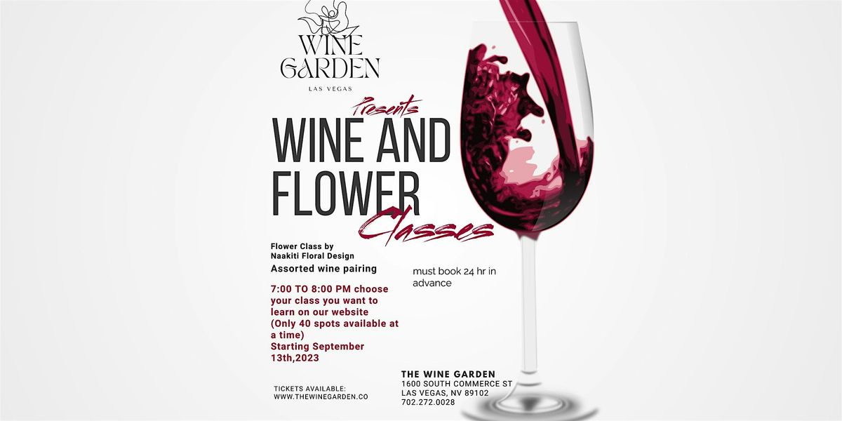 Sip and Design Wine Bottle Floral Arrangement