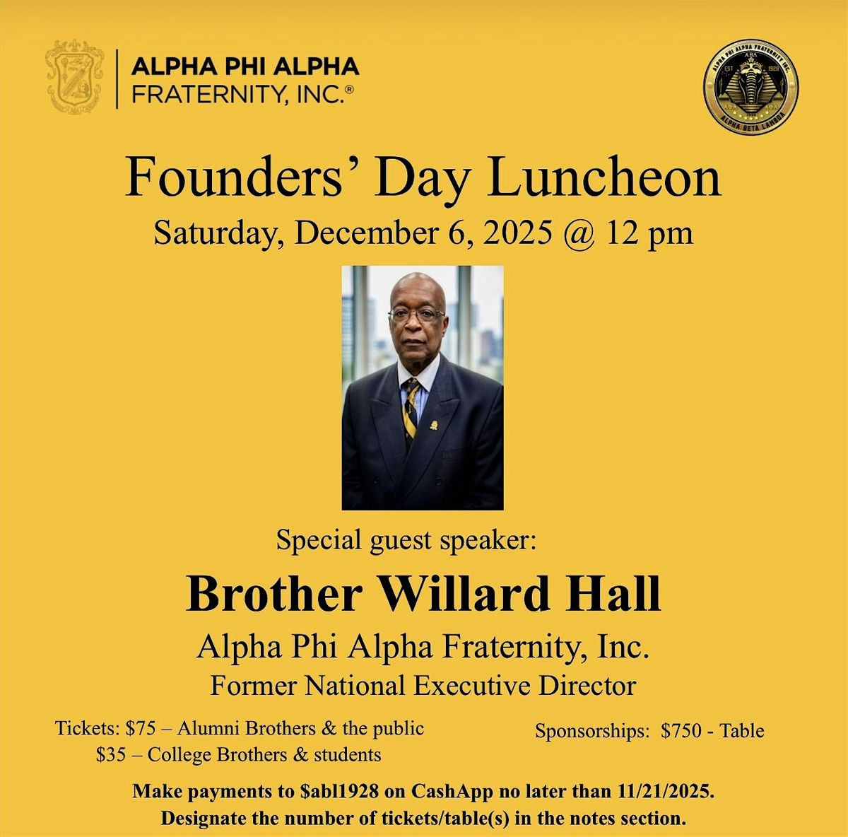 Alpha Phi Alpha Fraternity Inc. Founders Day Luncheon