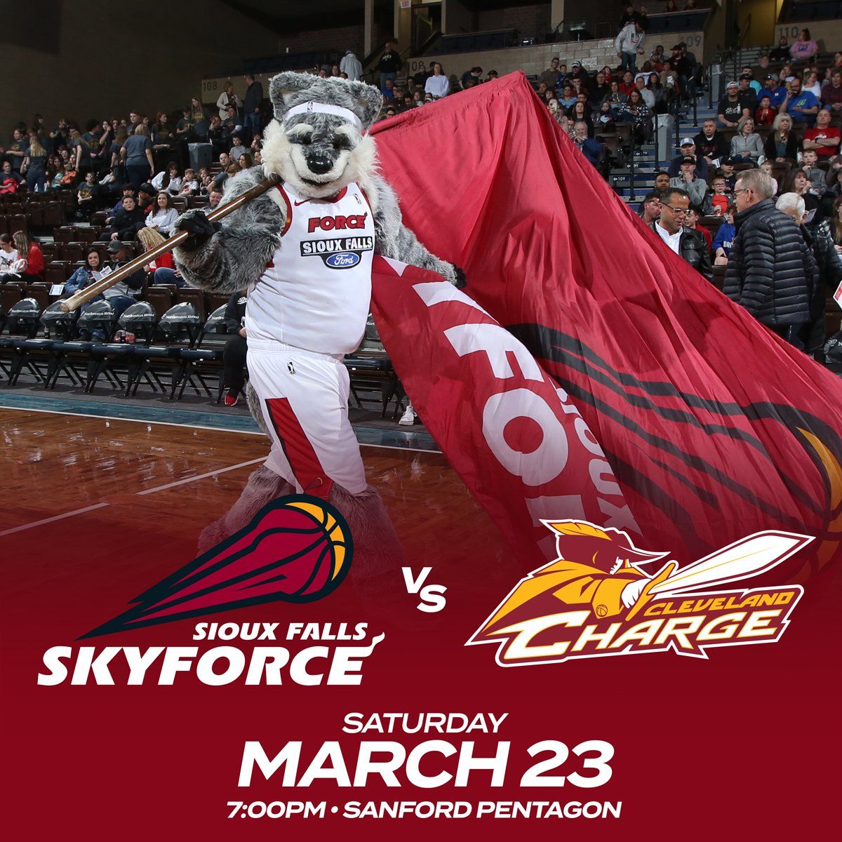 Cleveland Charge at Sioux Falls Skyforce at Sanford Pentagon