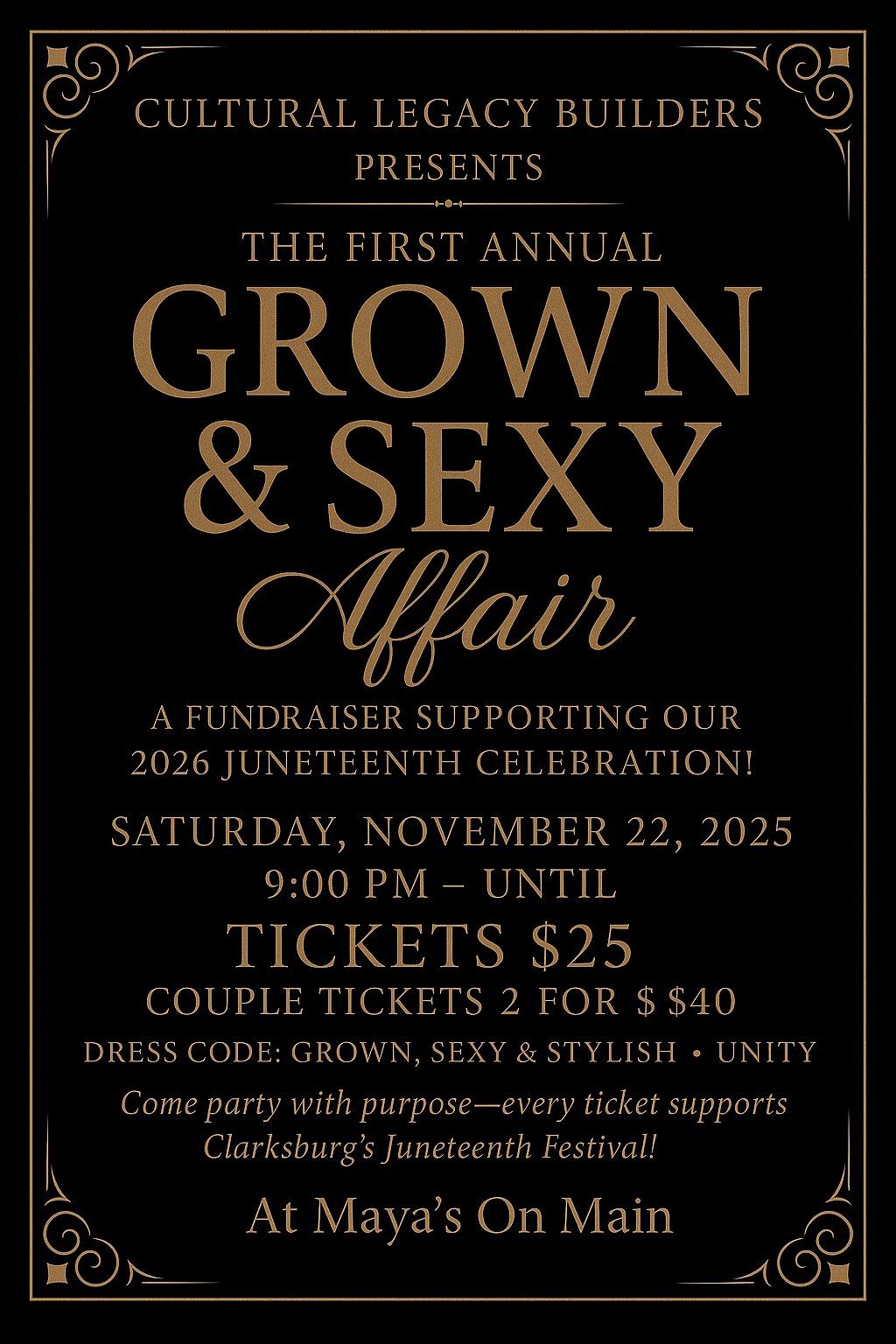 First Annual Grown & Sexy Affair