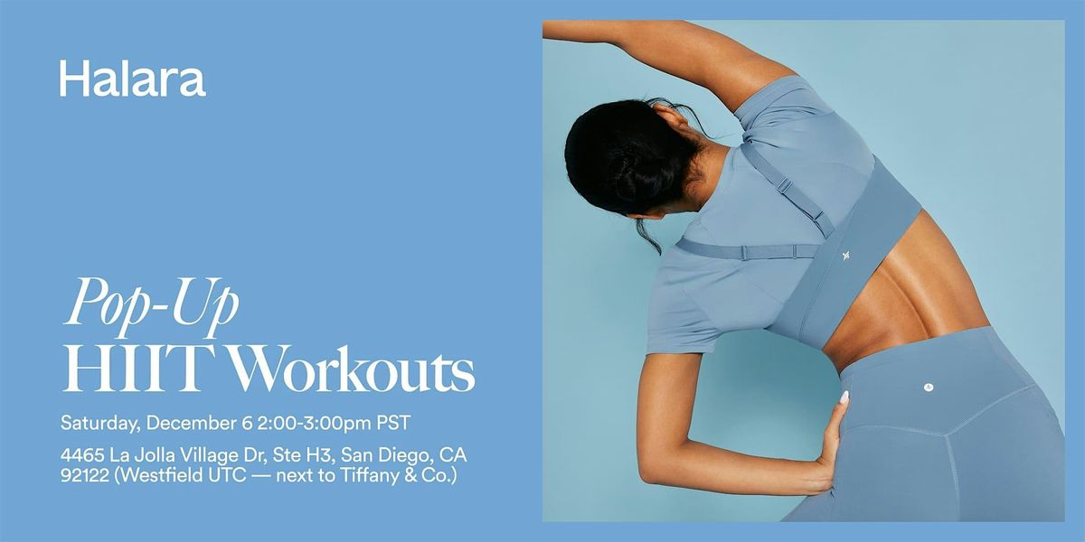 Halara Pop-Up HIIT Workouts