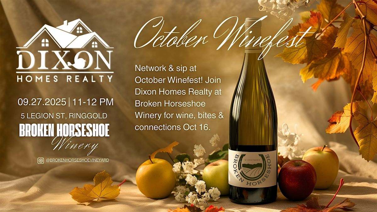 October Winefest at Broken Horseshoe Winery