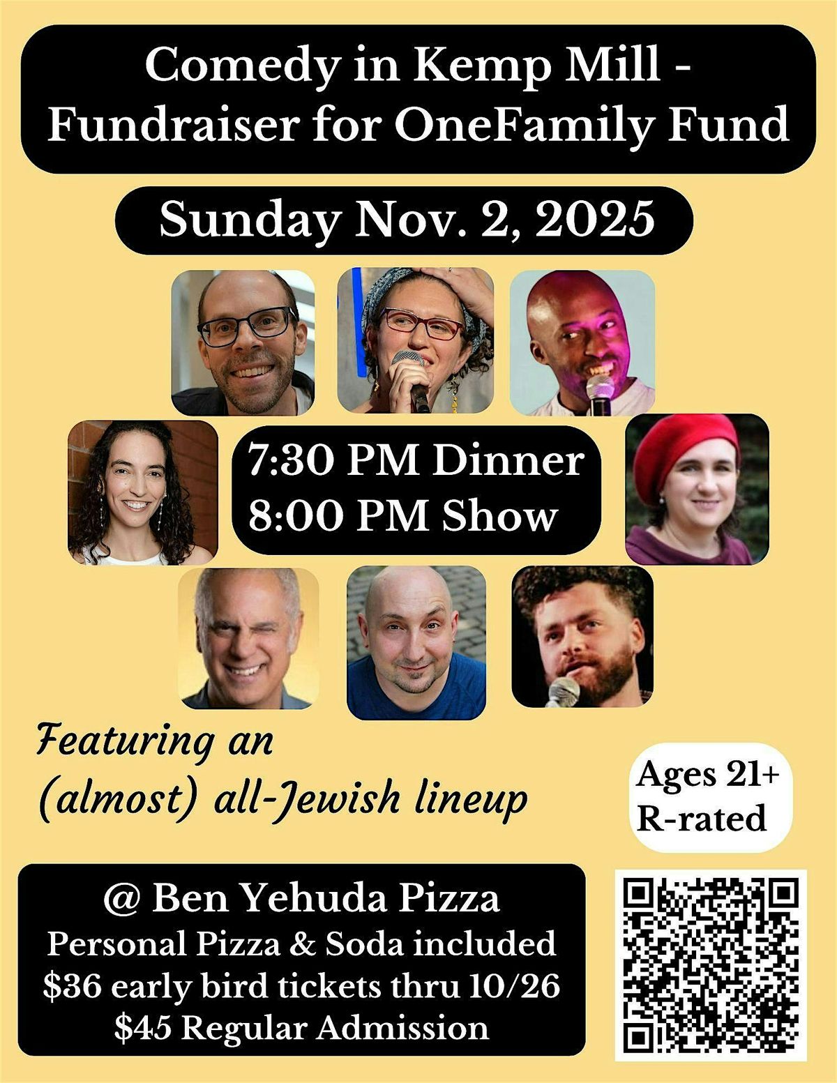 Stand up Comedy in Kemp Mill  - Fundraiser for OneFamily Fund