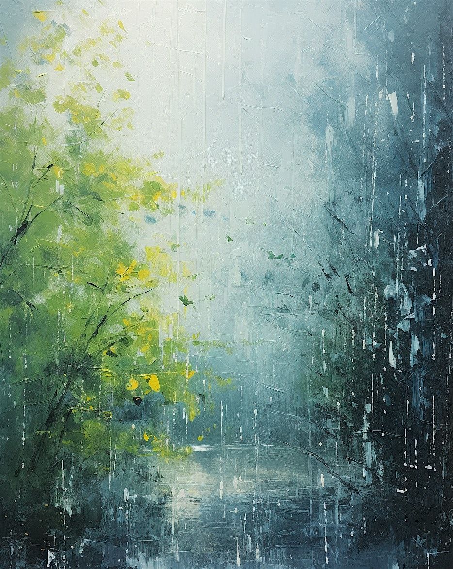 A Rainy Day - Paint Along (& NA Sip)