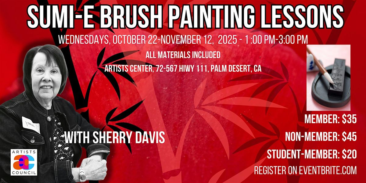 Sumi-e Brush Painting Lessons with Sherry Davis