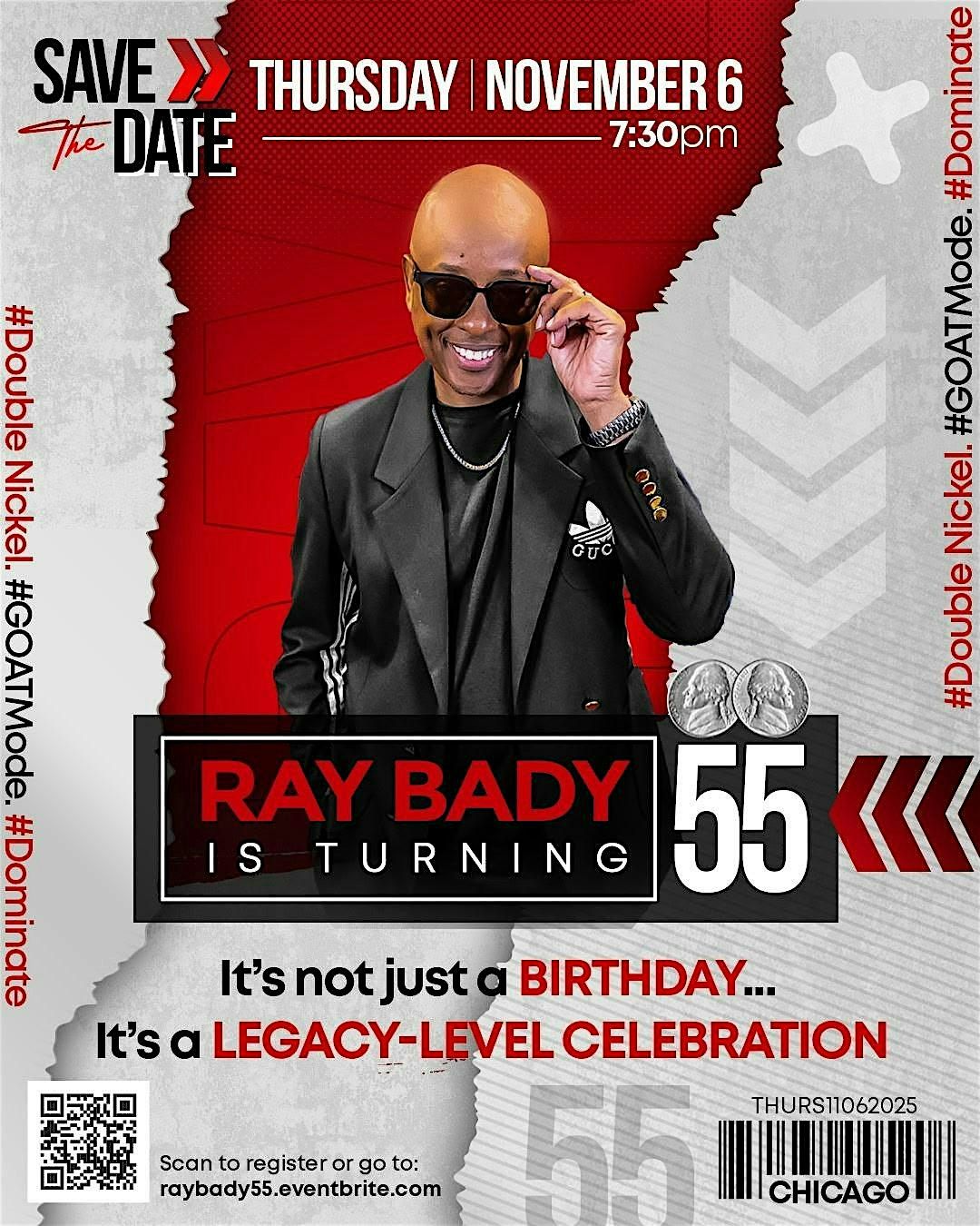 Ray Bady Is Turning 55 #DoubleNickel