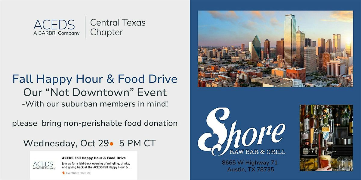 ACEDS Fall Happy Hour & Food Drive