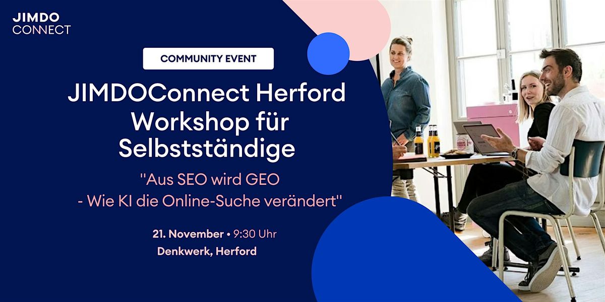 JIMDOConnect Herford: Workshop f\u00fcr Selbstst\u00e4ndige