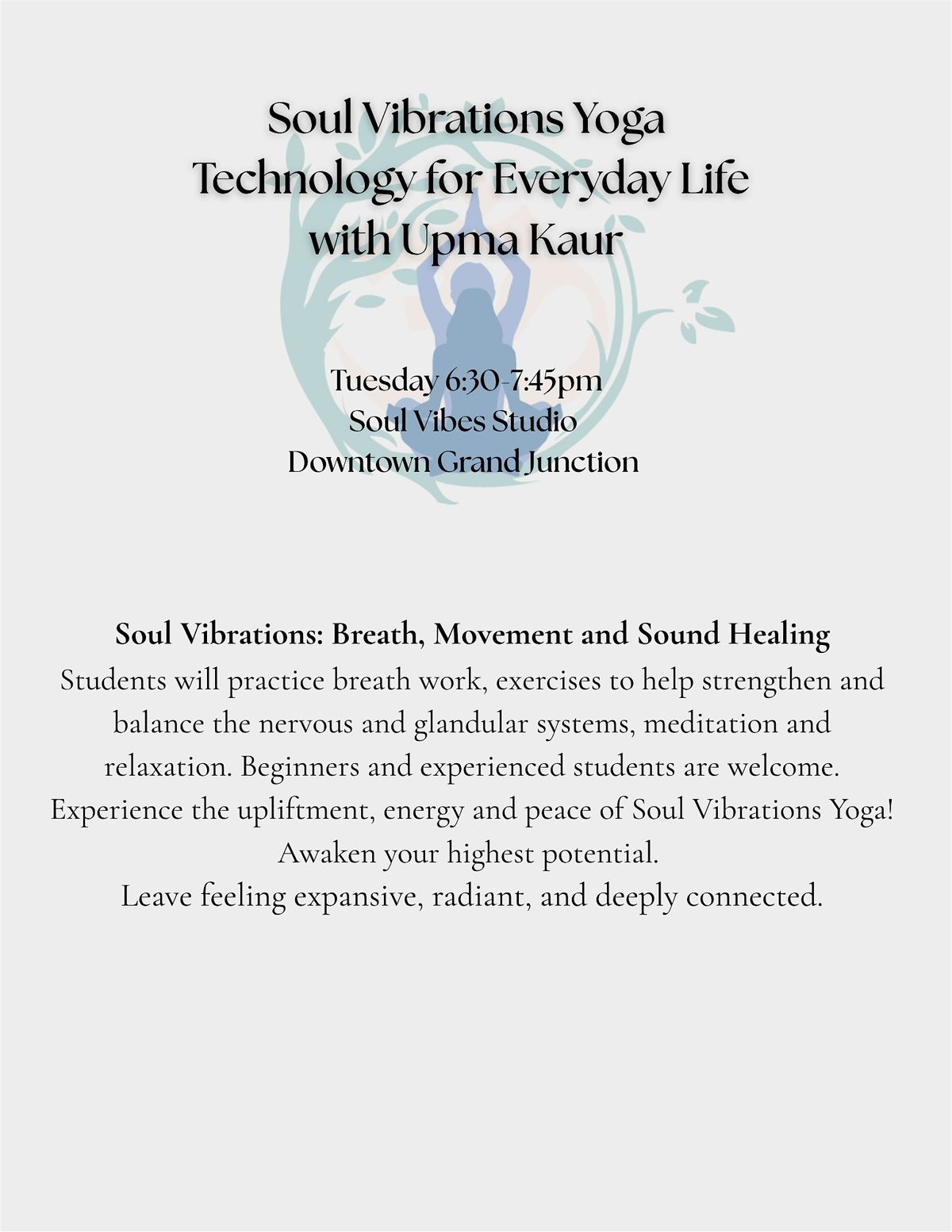 Soul Vibrations Yoga  Technology for Everyday Life